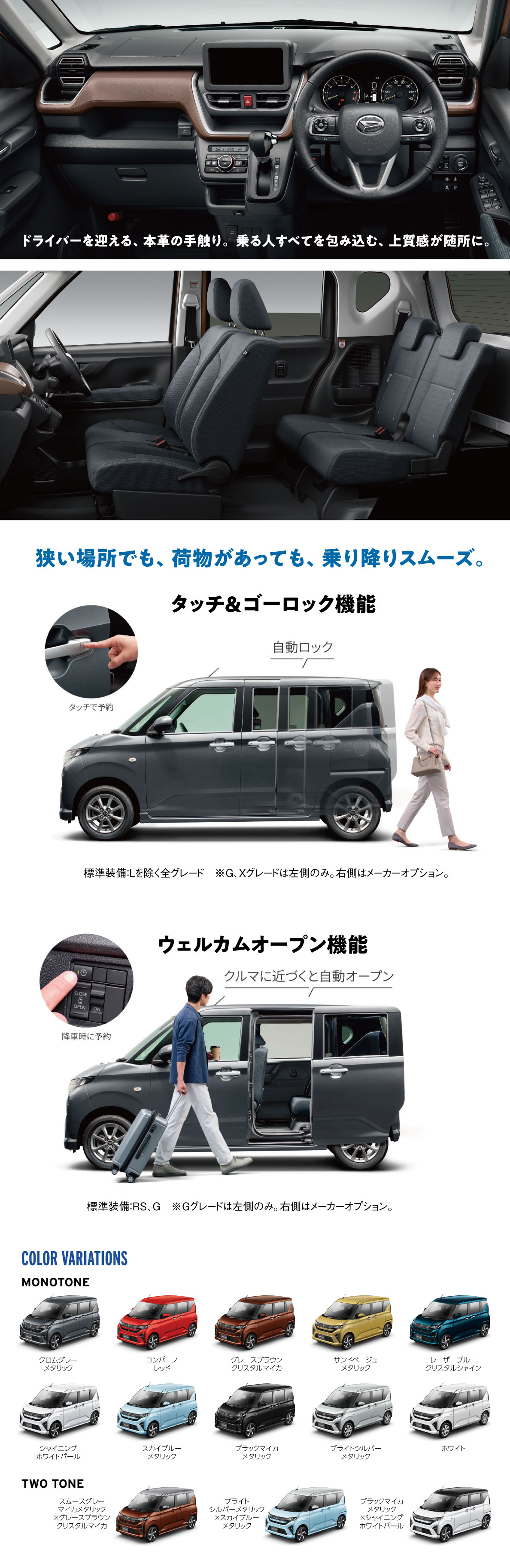 ムーヴ RS の内装